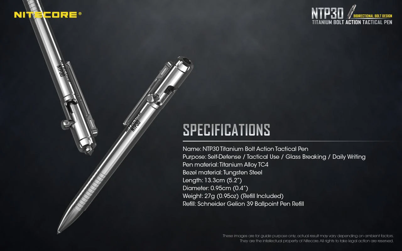 Bolt Action Titanium Pen NTP30 - Image 18