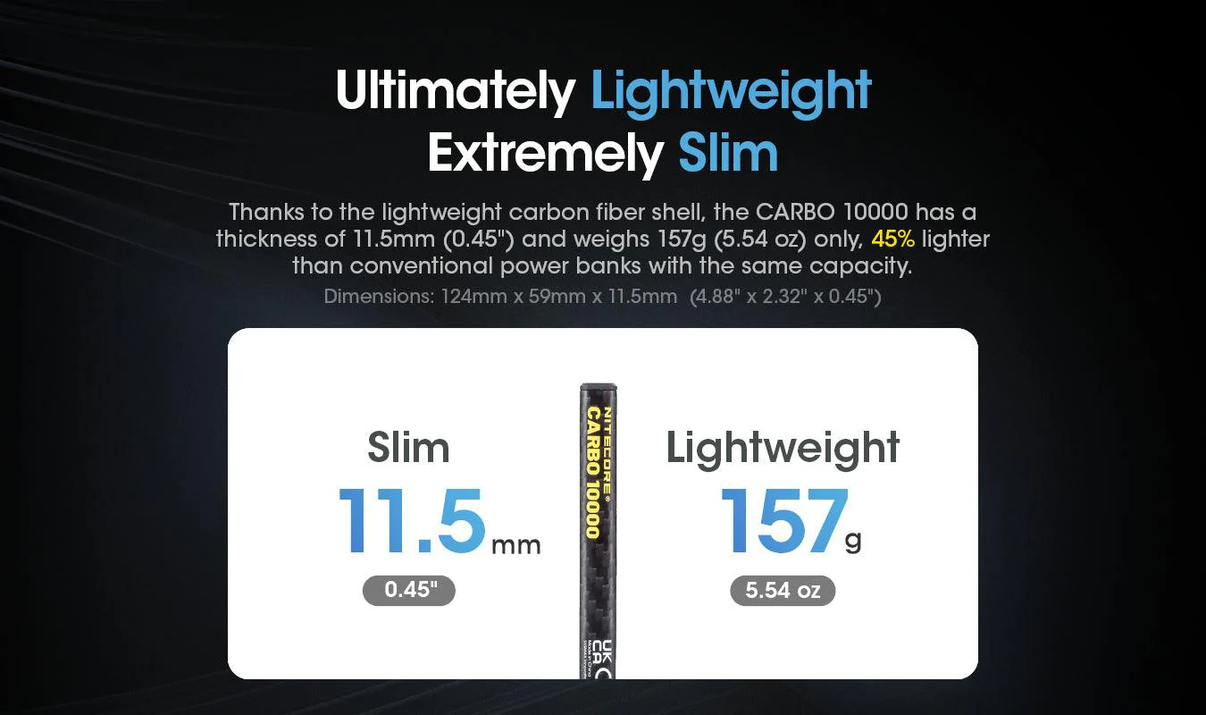 CARBO 10000 Carbon Fiber Energy Brick (10,000mAh 3A) - Image 11