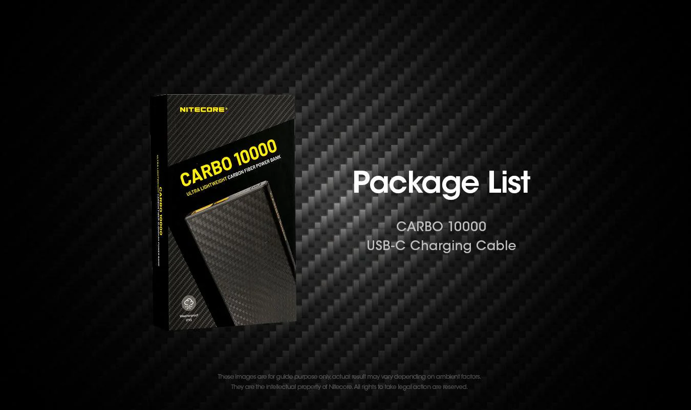 CARBO 10000 Carbon Fiber Energy Brick (10,000mAh 3A) - Image 24