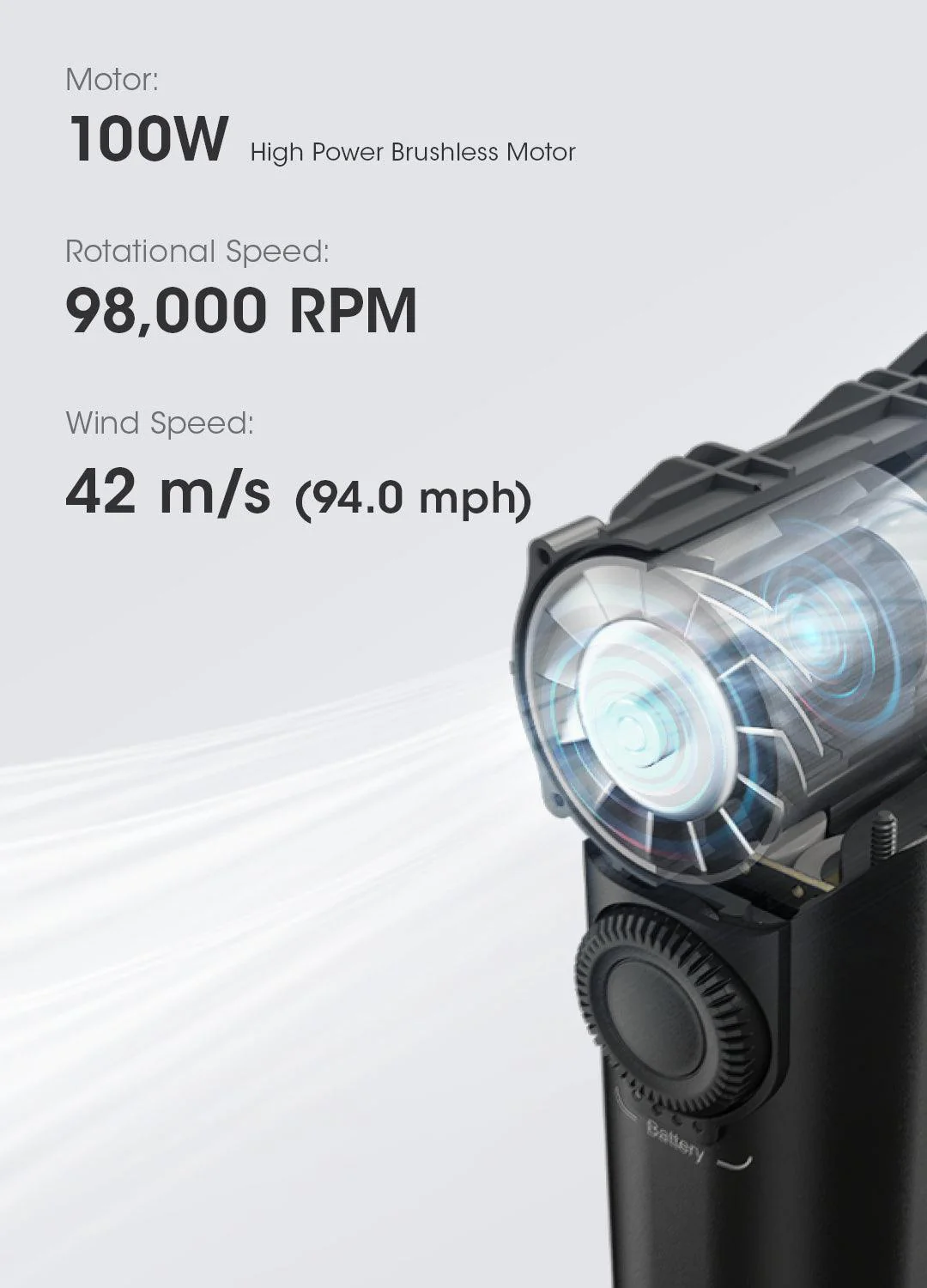 CW20 - Handheld Turbo Fan (150km/h) - Image 13