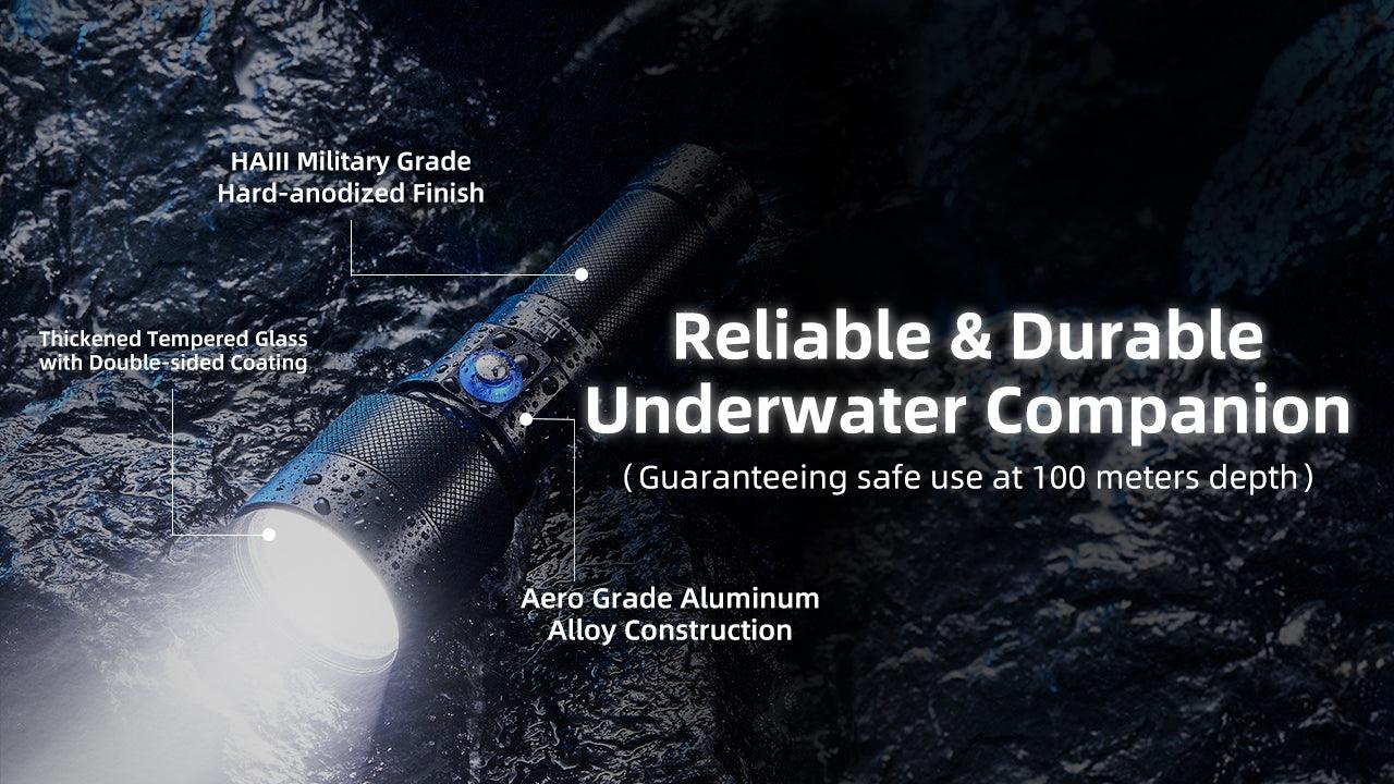DL30 - 1100 lumens (100m Depth Diving Light) - Image 10