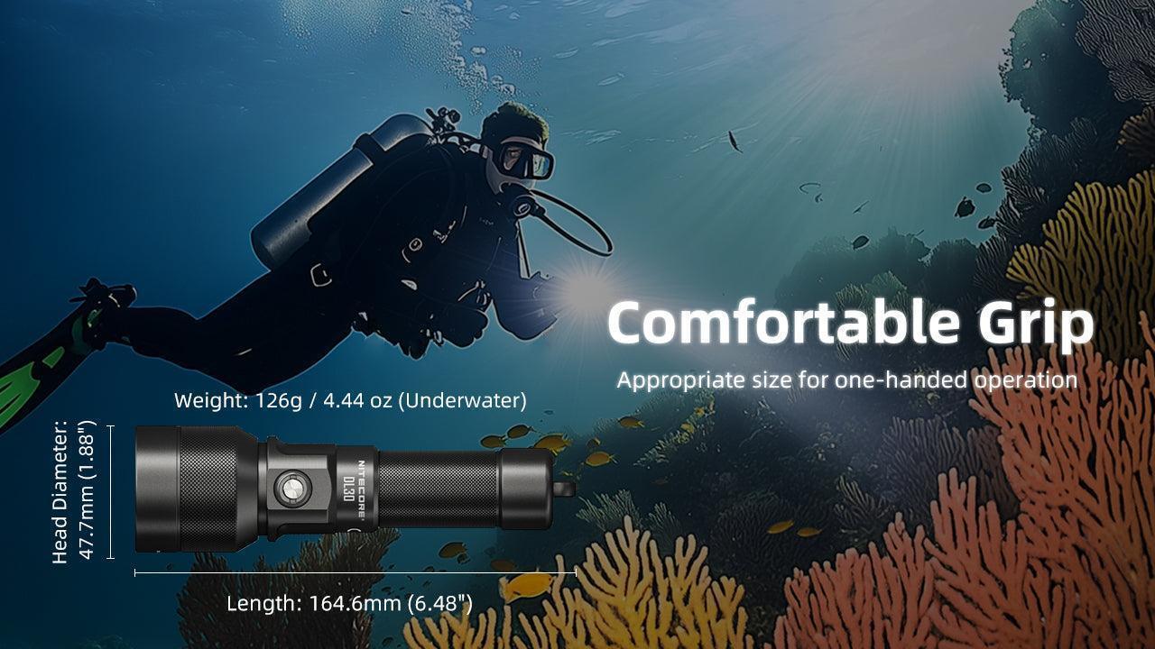 DL30 - 1100 lumens (100m Depth Diving Light) - Image 13