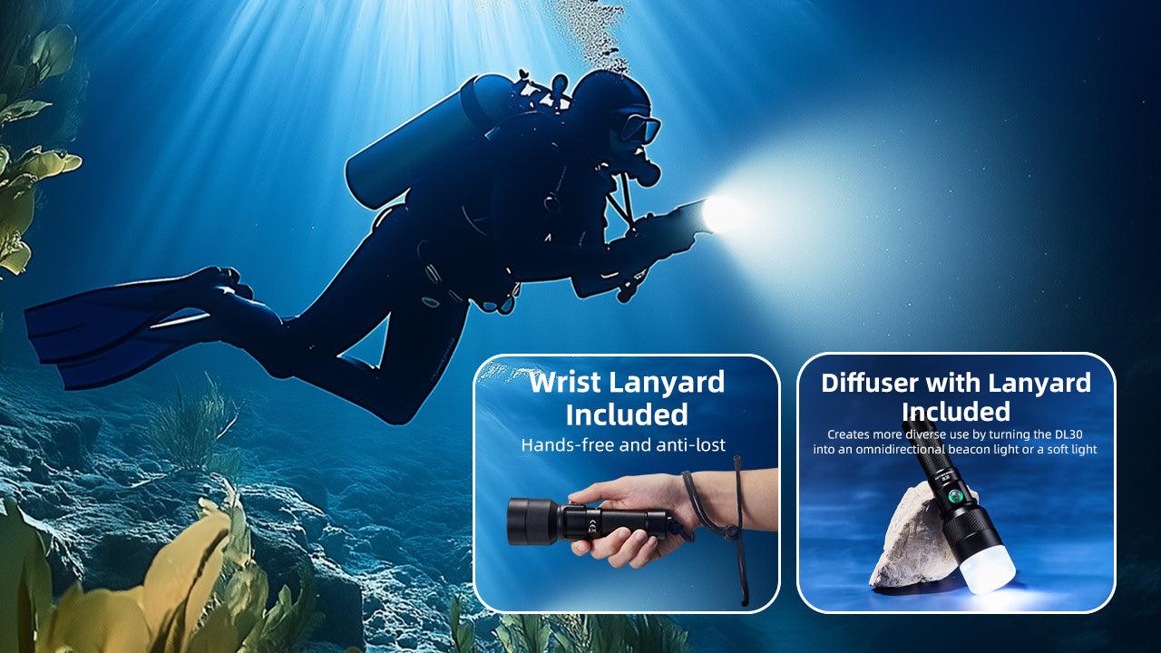 DL30 - 1100 lumens (100m Depth Diving Light) - Image 17