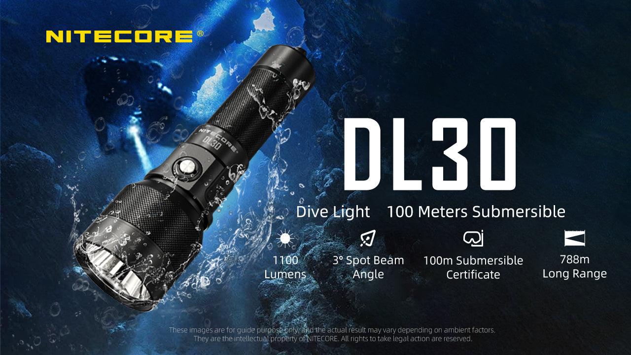 DL30 - 1100 lumens (100m Depth Diving Light) - Image 8