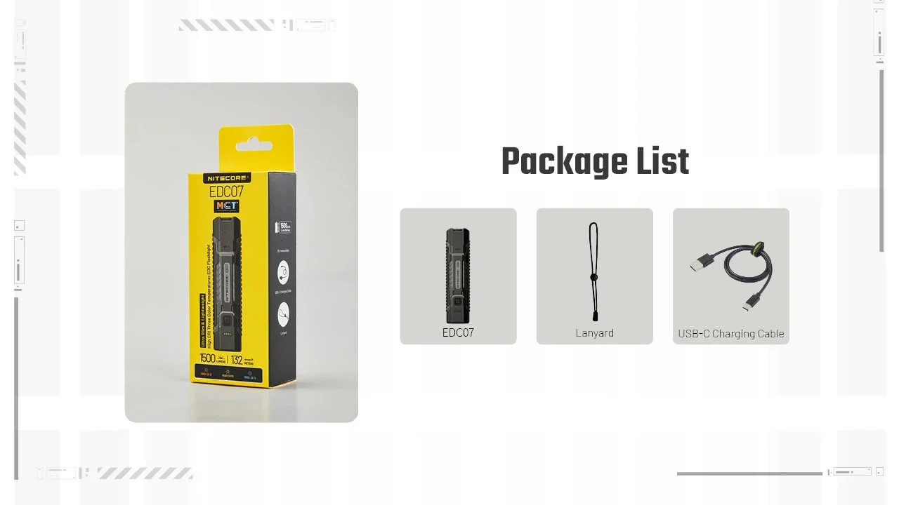 EDC07 (Black) - 1500 lumens - Image 22