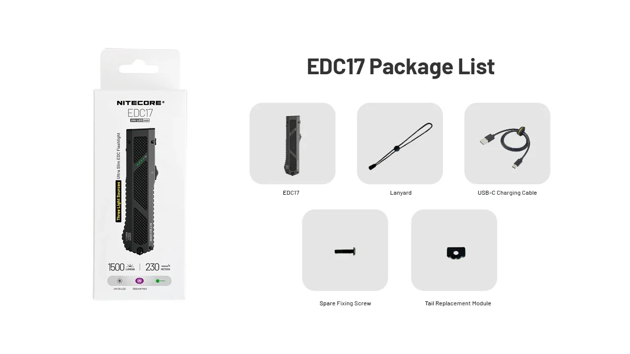 EDC17 - 1500 lumens (UV+Green Laser) - Image 21