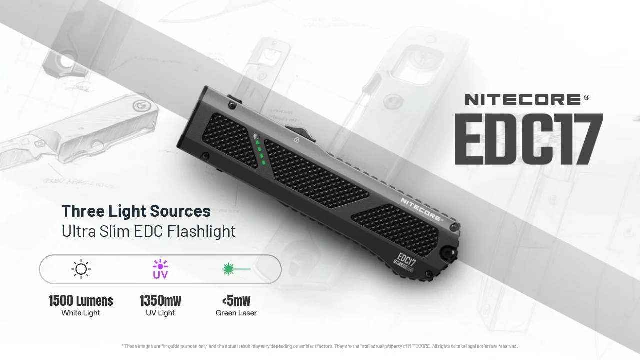 EDC17 - 1500 lumens (UV+Green Laser) - Image 7
