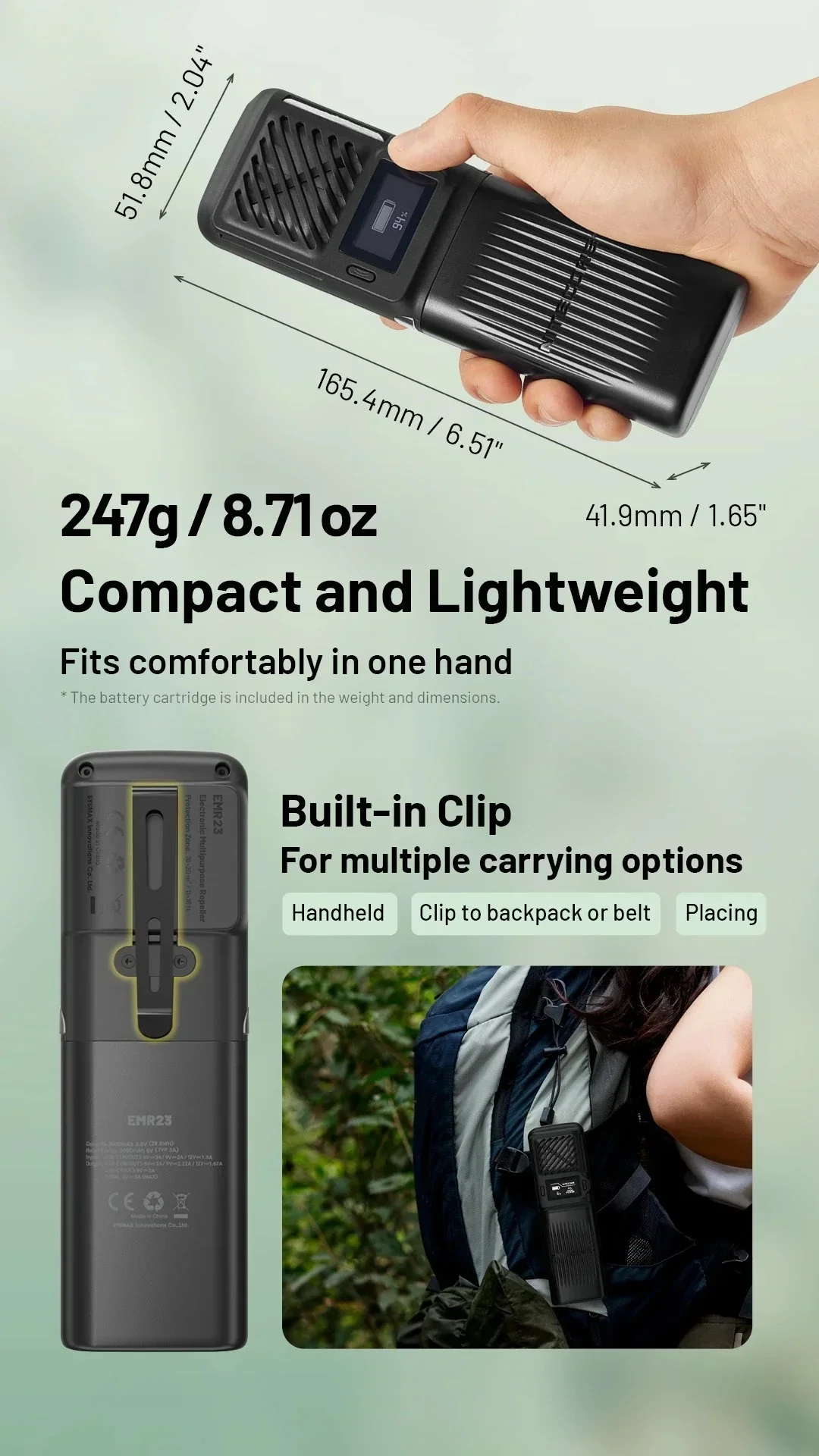 EMR23 2-in-1 Electronic Mosquito Repellent - Image 17