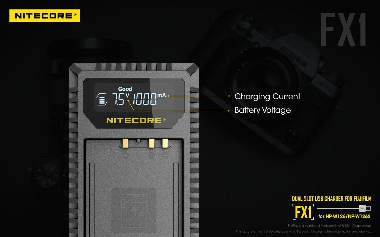 FX1 (Fujifilm NP-W126) Dual-Slot Battery Charger - Image 12