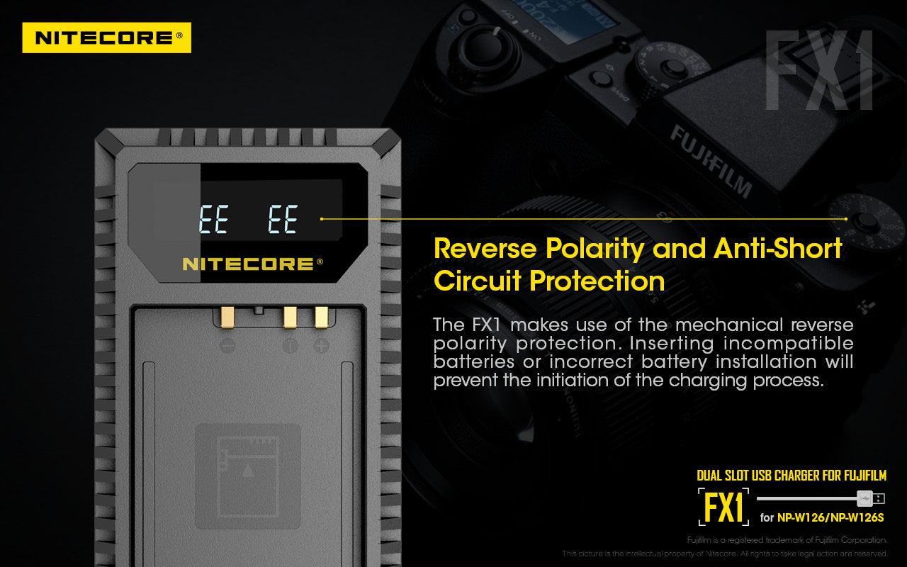 FX1 (Fujifilm NP-W126) Dual-Slot Battery Charger - Image 17