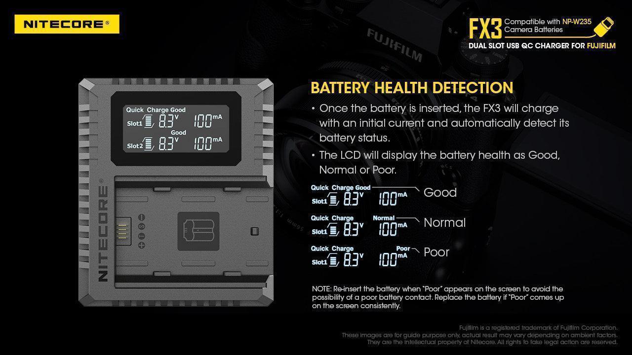 FX3 (Fujifilm NP-W235) Dual-Slot Battery Charger - Image 14