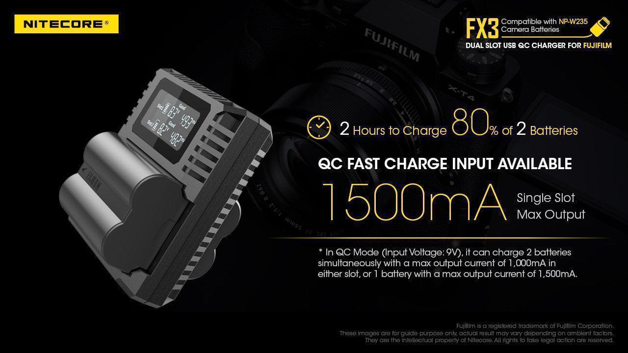 FX3 (Fujifilm NP-W235) Dual-Slot Battery Charger - Image 18