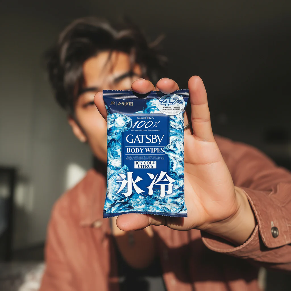 GATSBY Body Wipes Icy Cold Citrus (Removes Sweat & Body Odour) - Image 3