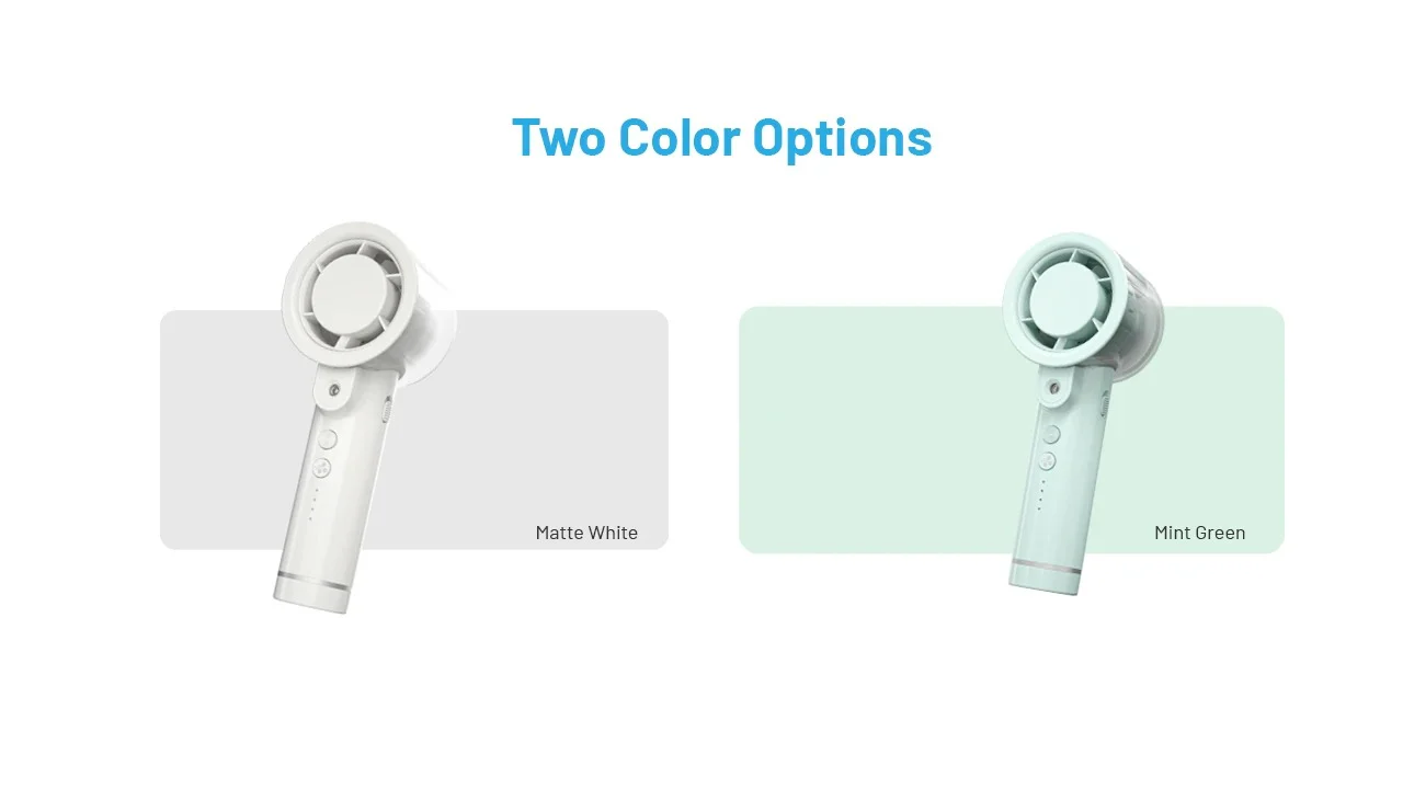 izzCool 20 (Green) - Handheld Air Conditioner Fan (2,000mAh) - Image 12