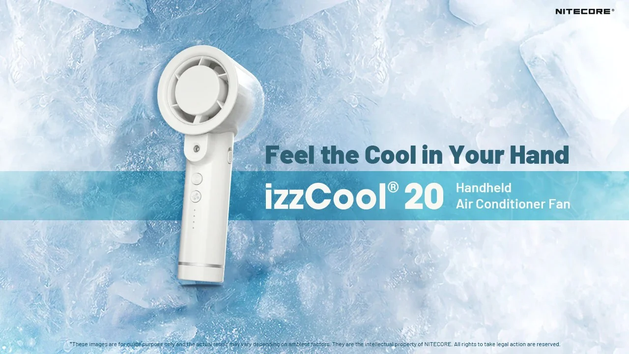 izzCool 20 (Green) - Handheld Air Conditioner Fan (2,000mAh) - Image 4