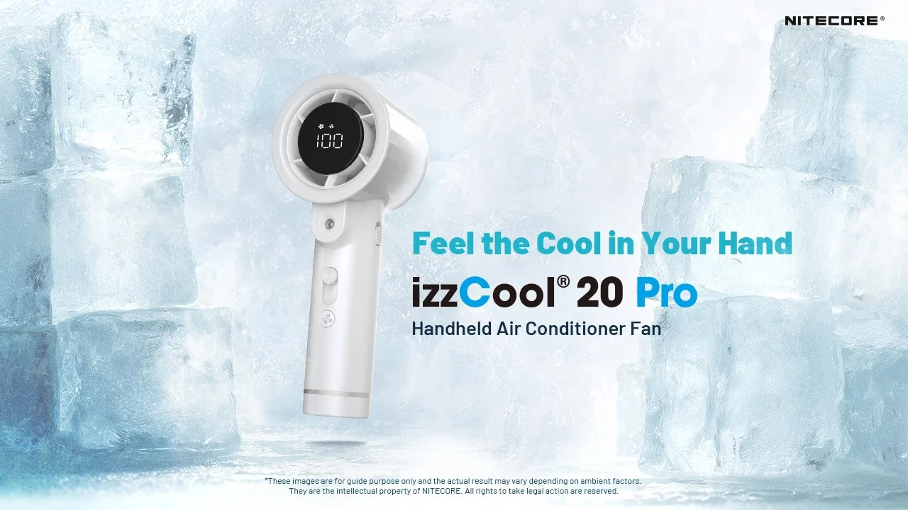 izzCool 20 PRO (Green) - Handheld Air Conditioner Fan (5,000mAh) - Image 4