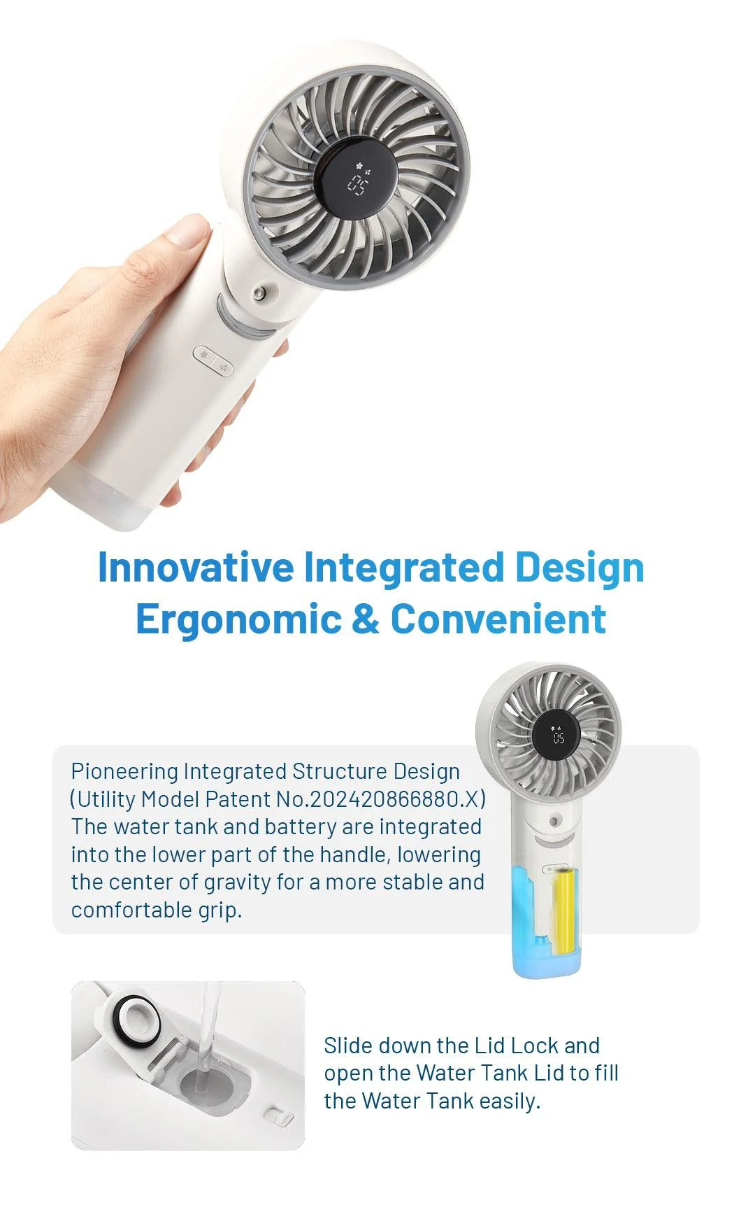 izzCool 30 (White) - Foldable Air Conditioner Fan (3,500mAh) - Image 15