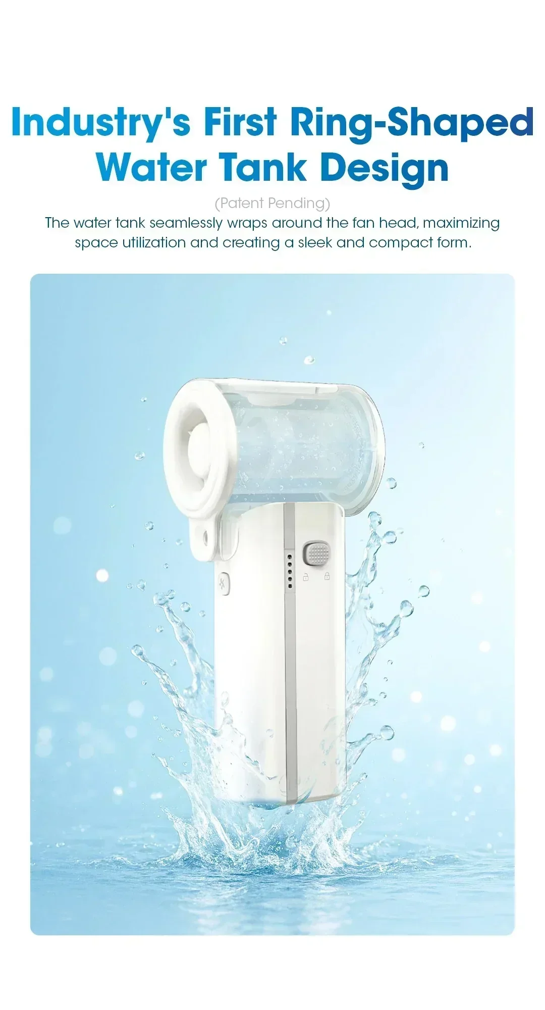 izzCool 40 - High Speed Handheld Air Conditioner Fan (5,200mAh) - Image 7
