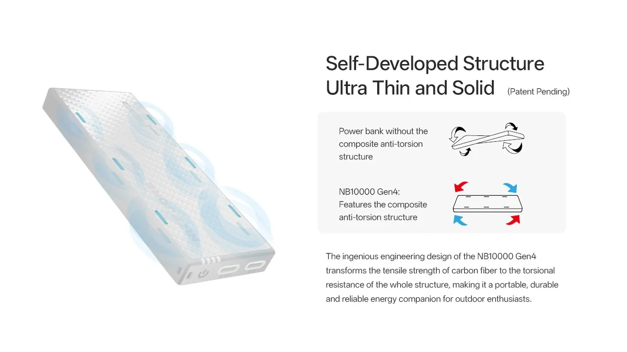NB10000 Carbon Fiber Energy Brick (10,000mAh 3A GEN4) - Image 10