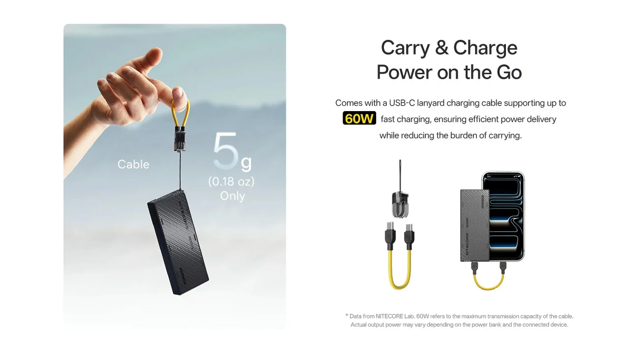 NB10000 Carbon Fiber Energy Brick (10,000mAh 3A GEN4) - Image 17