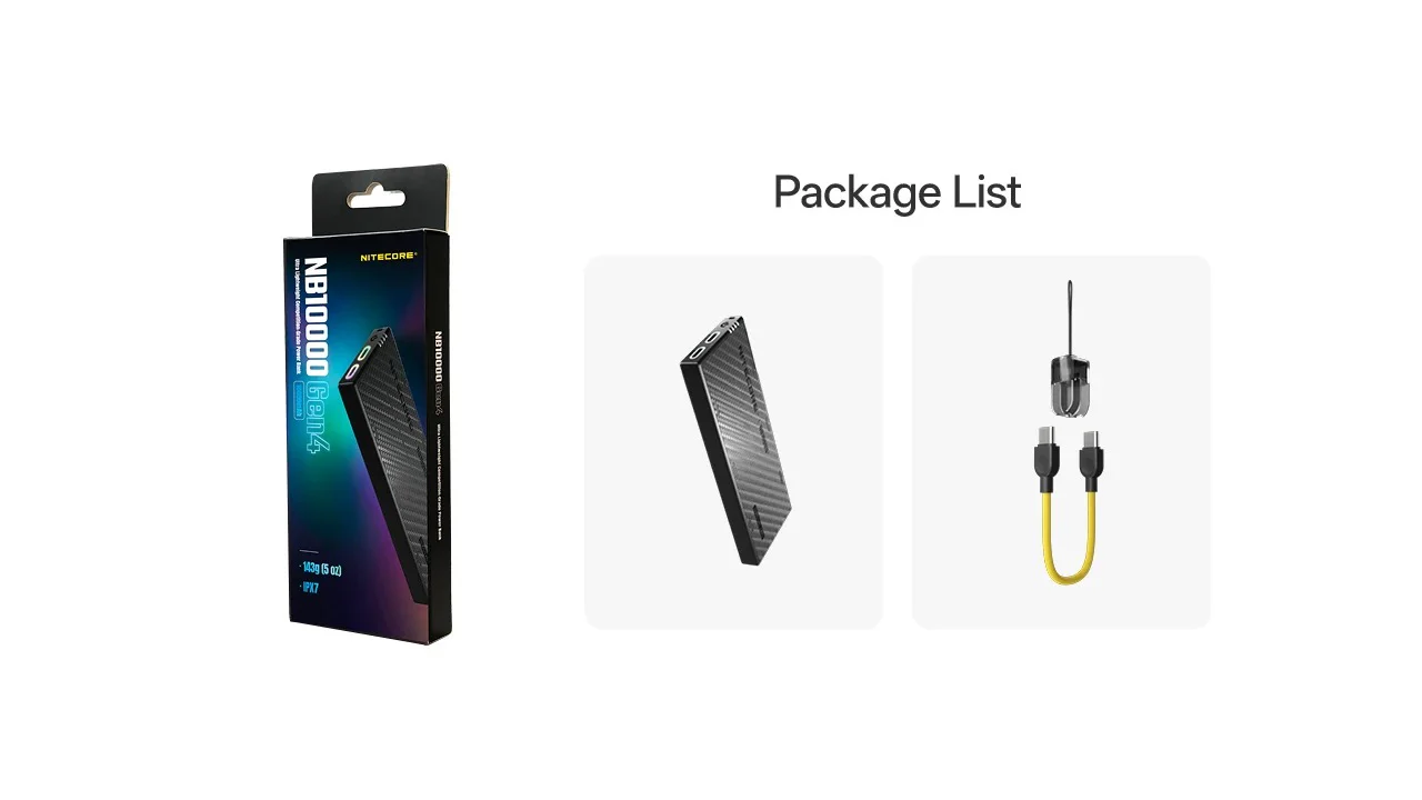NB10000 Carbon Fiber Energy Brick (10,000mAh 3A GEN4) - Image 25