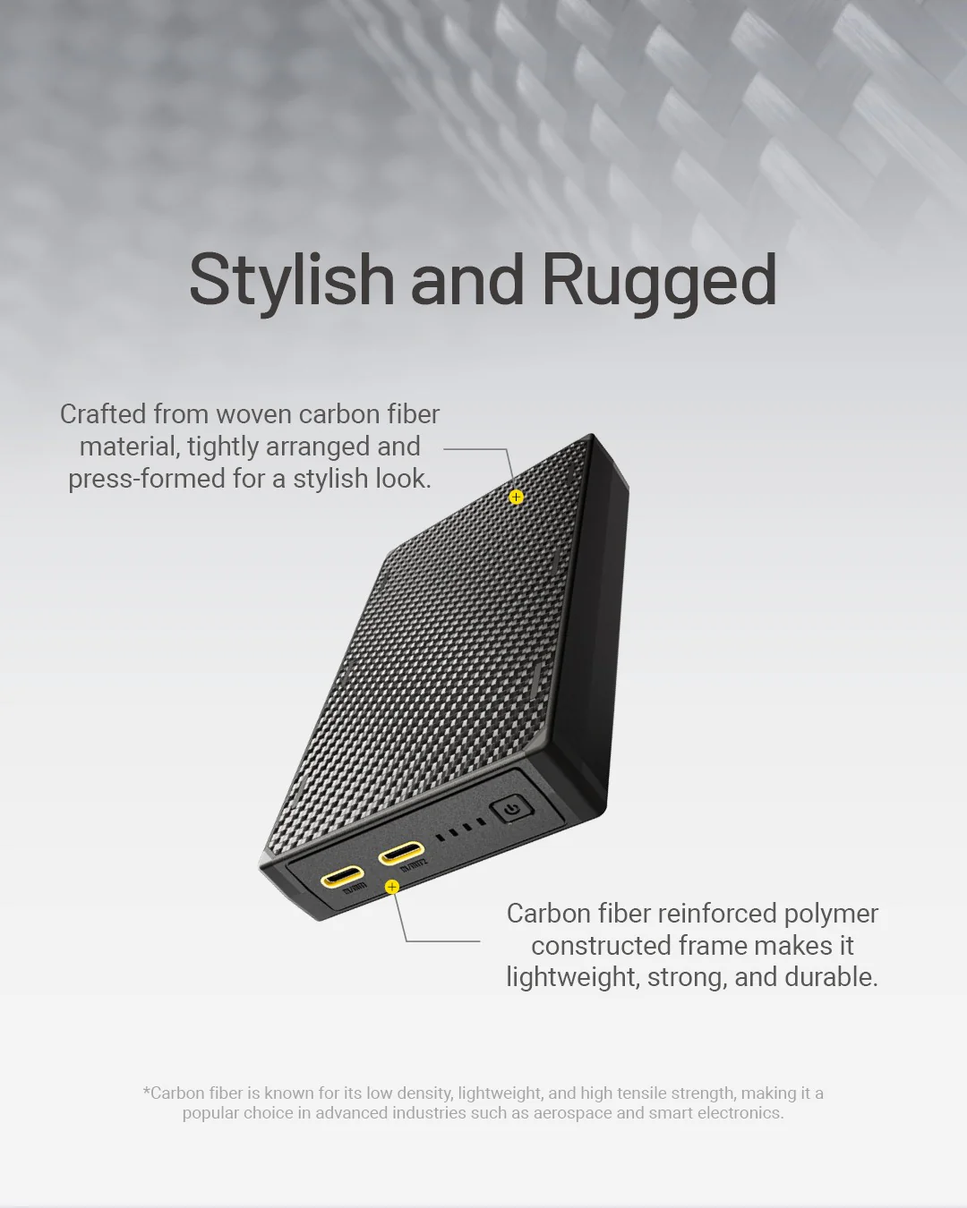 NB20000 Carbon Fiber Energy Brick (20,000mAh 3A GEN3) - Image 10