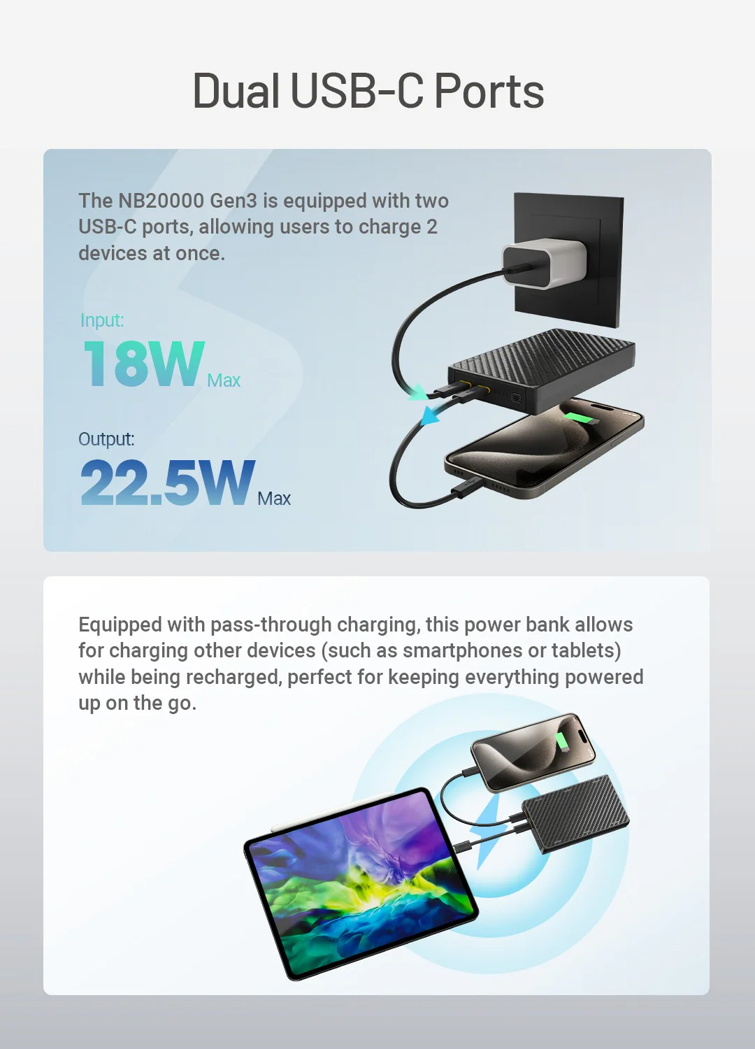 NB20000 Carbon Fiber Energy Brick (20,000mAh 3A GEN3) - Image 12