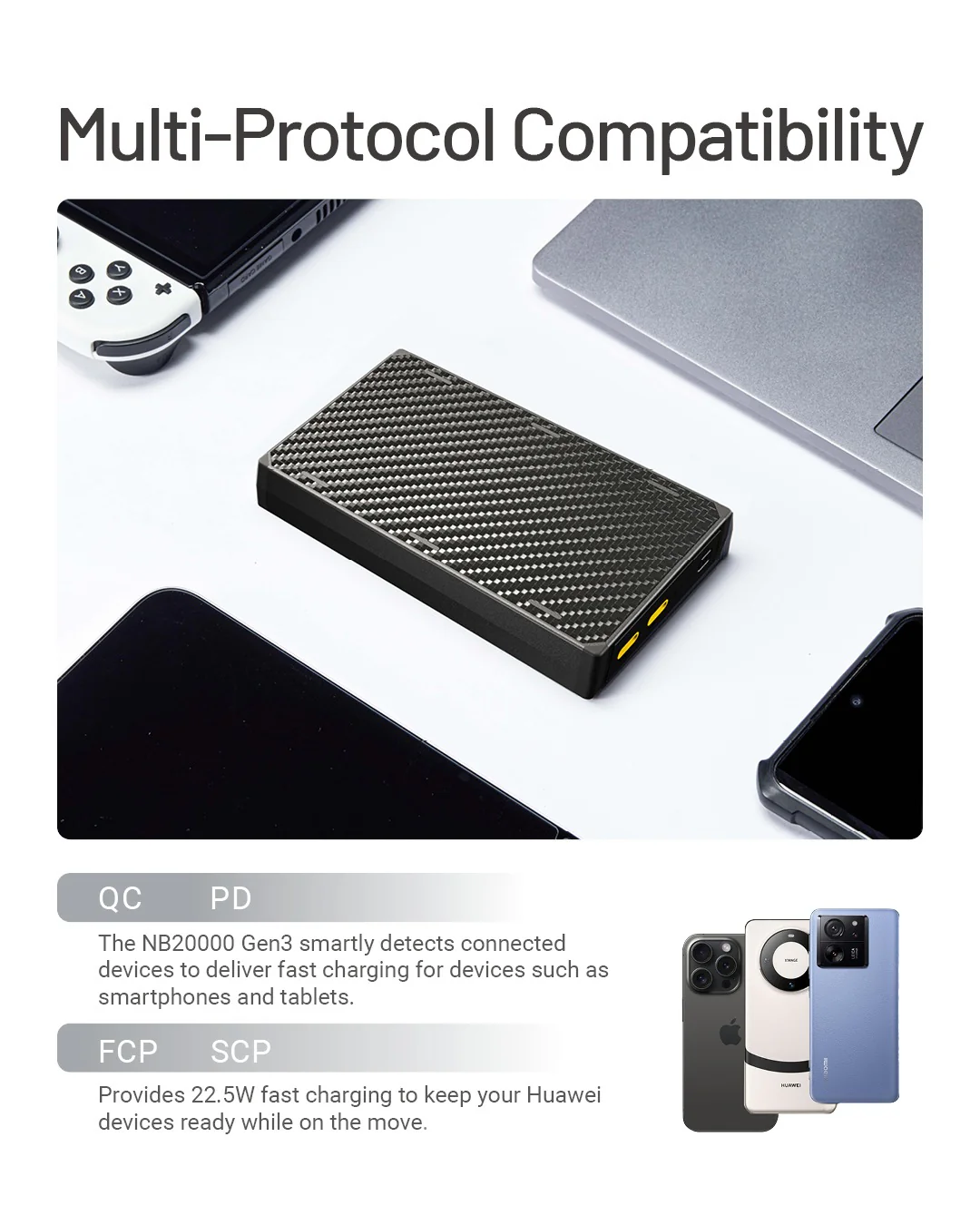 NB20000 Carbon Fiber Energy Brick (20,000mAh 3A GEN3) - Image 13