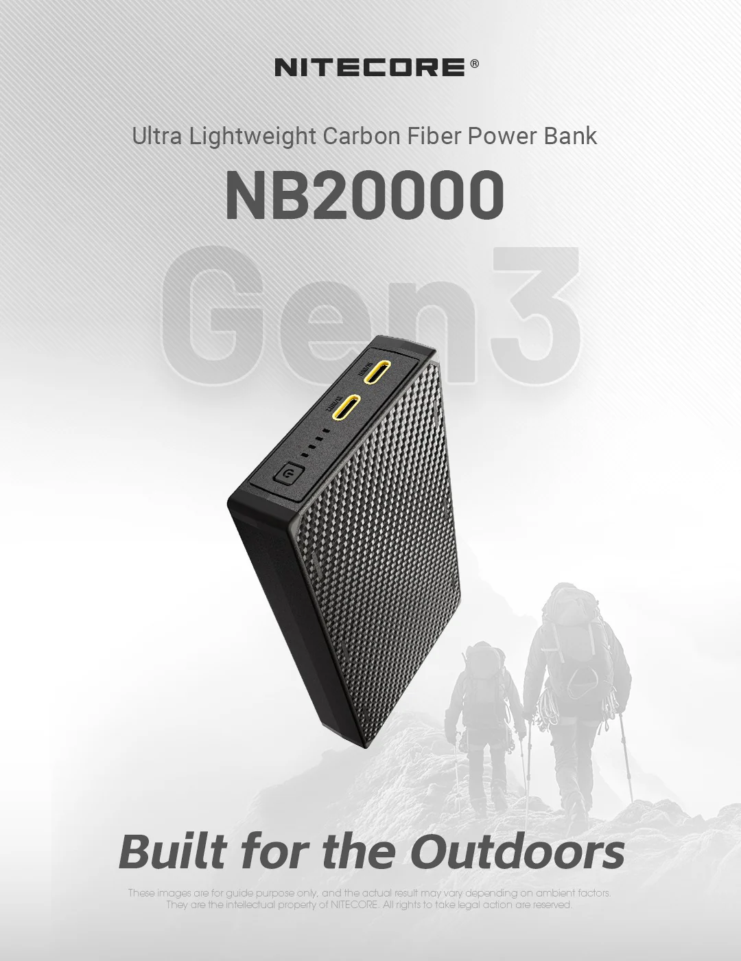 NB20000 Carbon Fiber Energy Brick (20,000mAh 3A GEN3) - Image 5