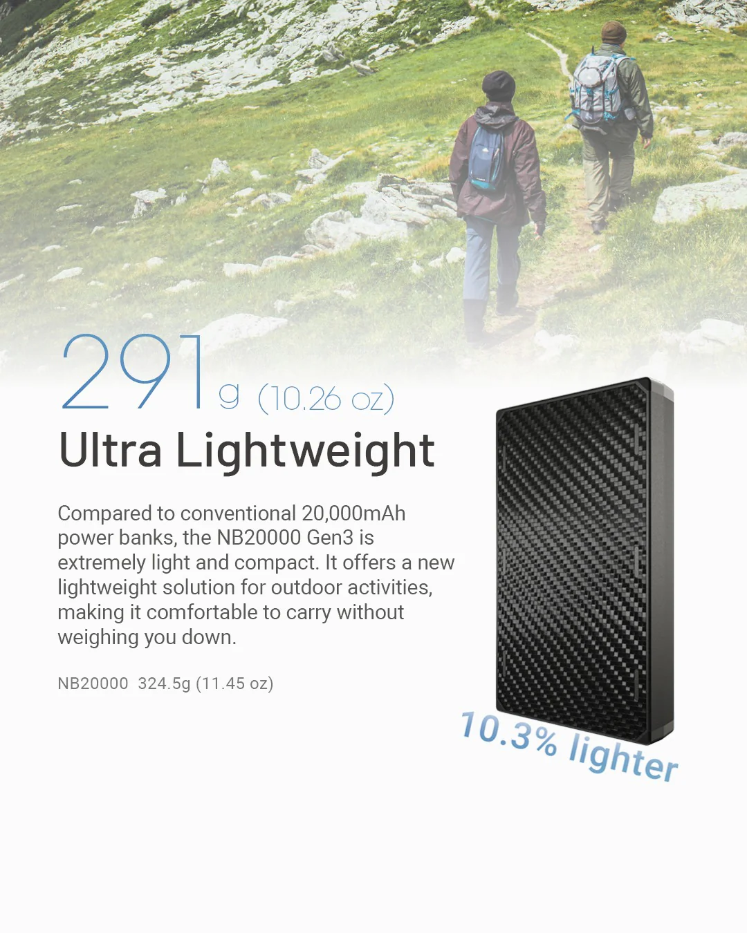 NB20000 Carbon Fiber Energy Brick (20,000mAh 3A GEN3) - Image 8