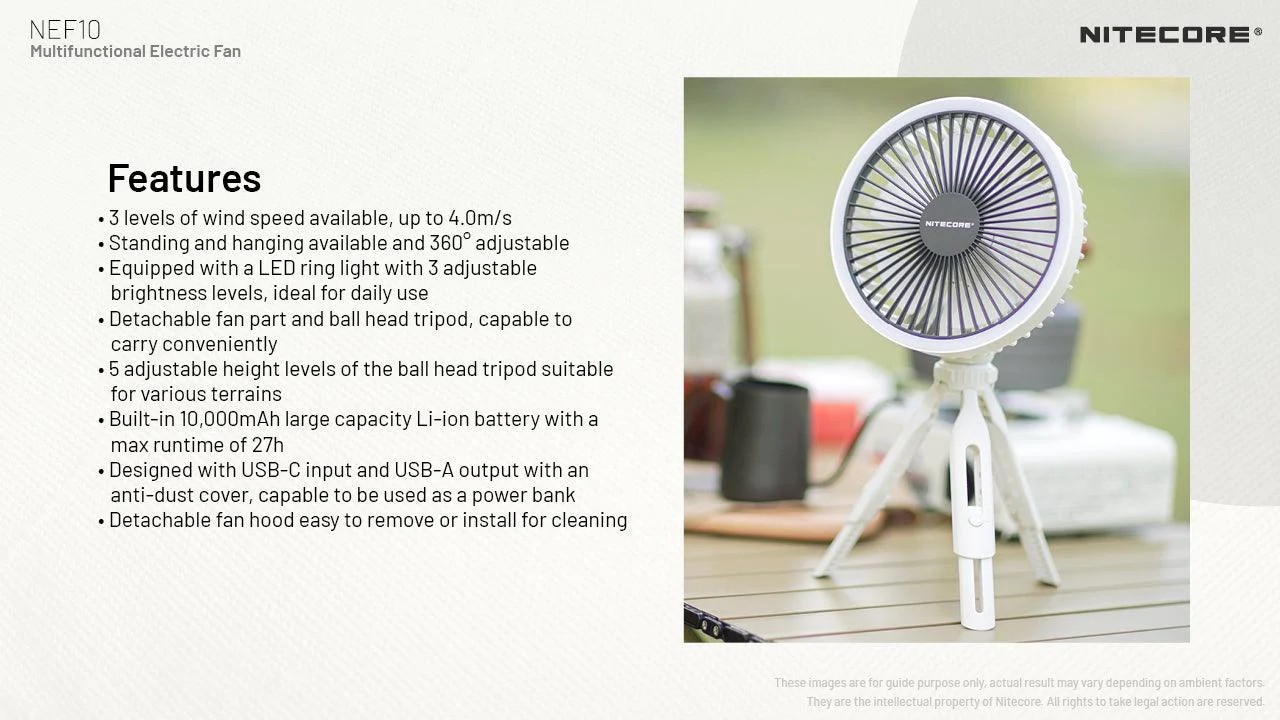 NEF10 - LED Fan (10,000mAh) - Image 18