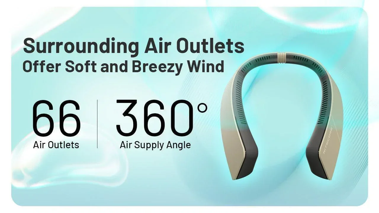 NEF20 - Bladeless Neck Fan (4,000mAh) - Image 9