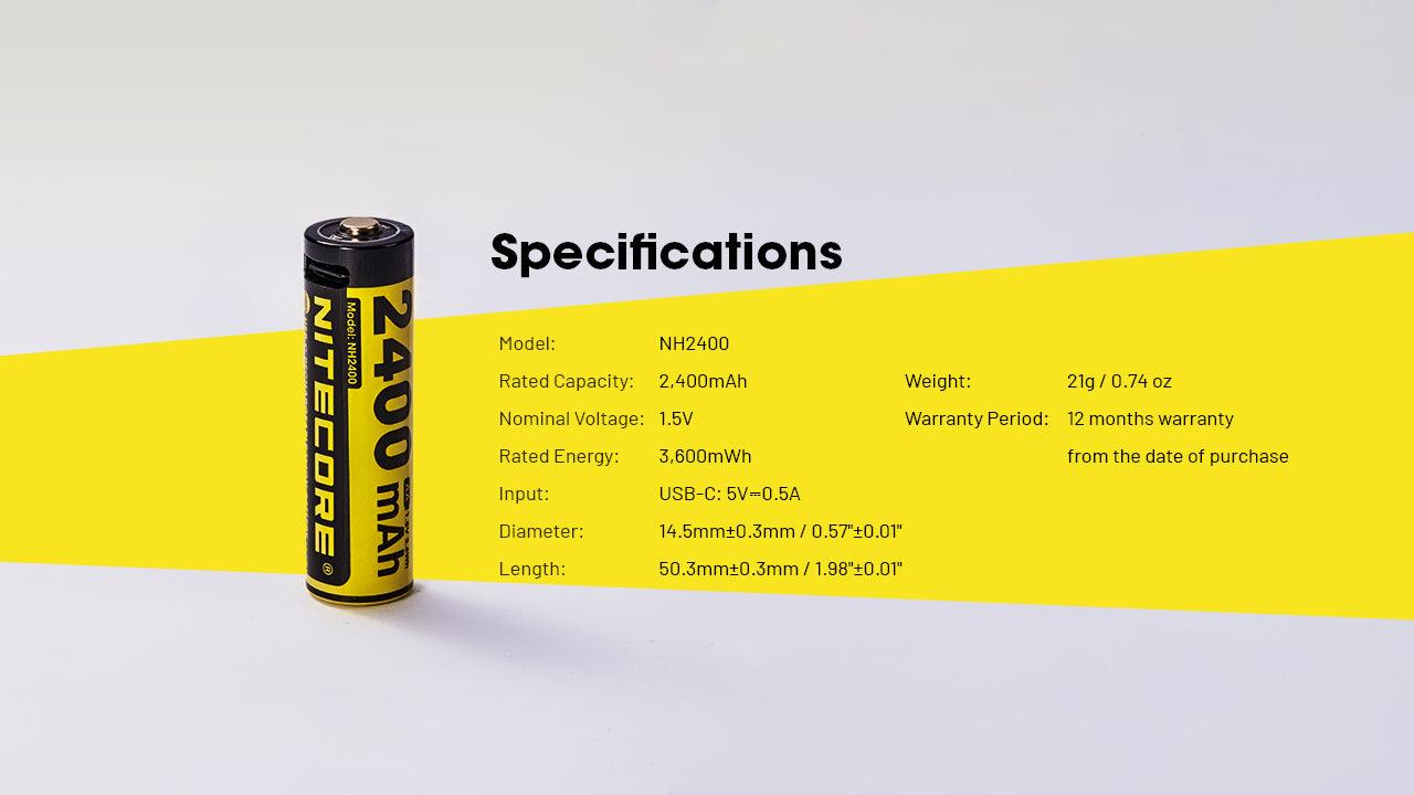 NH2400 4PC (AA - 2400mAh - 1.5V) - Image 10