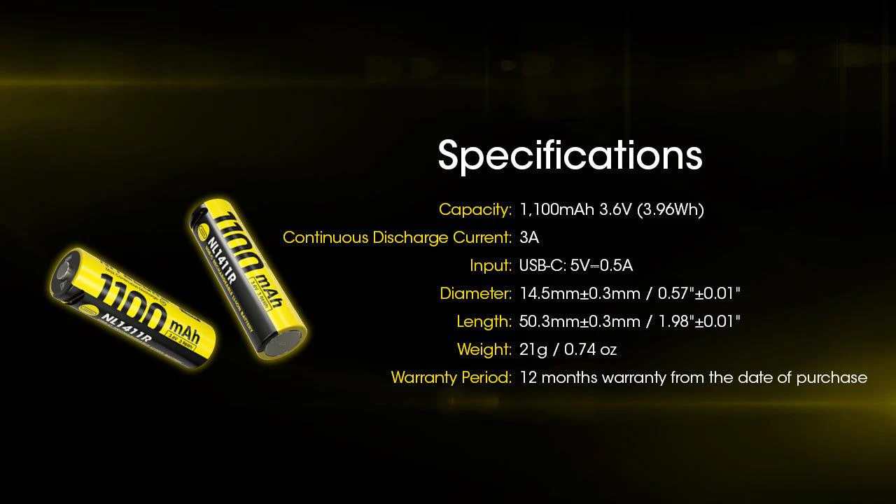 NL1411R (1100mAh - 3A) for MT1A PRO - Image 13
