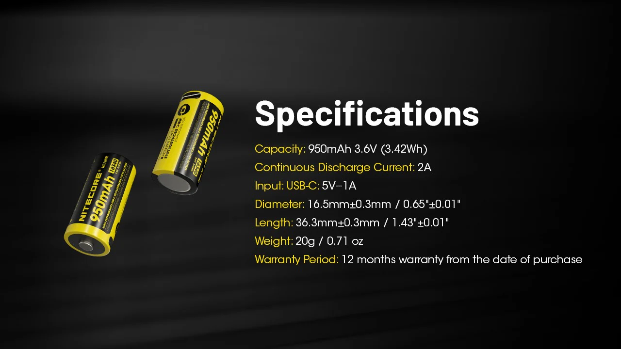 NL169R (16340 - 950mAh - 2A) - Image 12