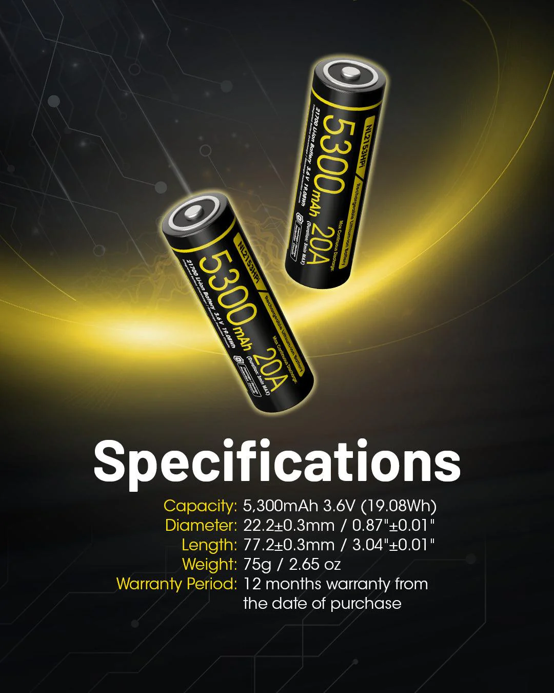 NL2153HPi (21700 - 5300mAh - 20A) - Image 13