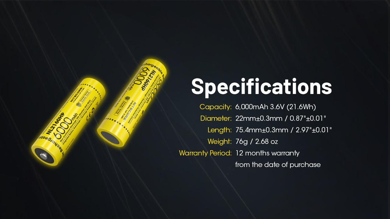 NL2160HP (21700 - 6000mAh - 20A) - Image 12