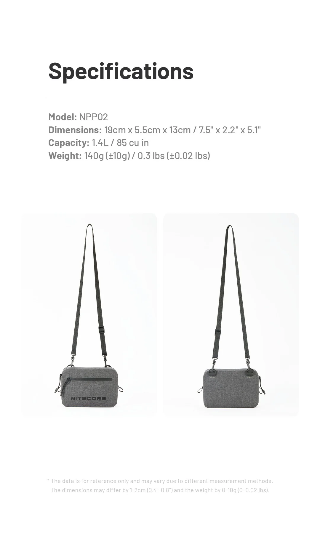 NPP02 - Waterproof Crossbody Bag 1.4L - Image 10