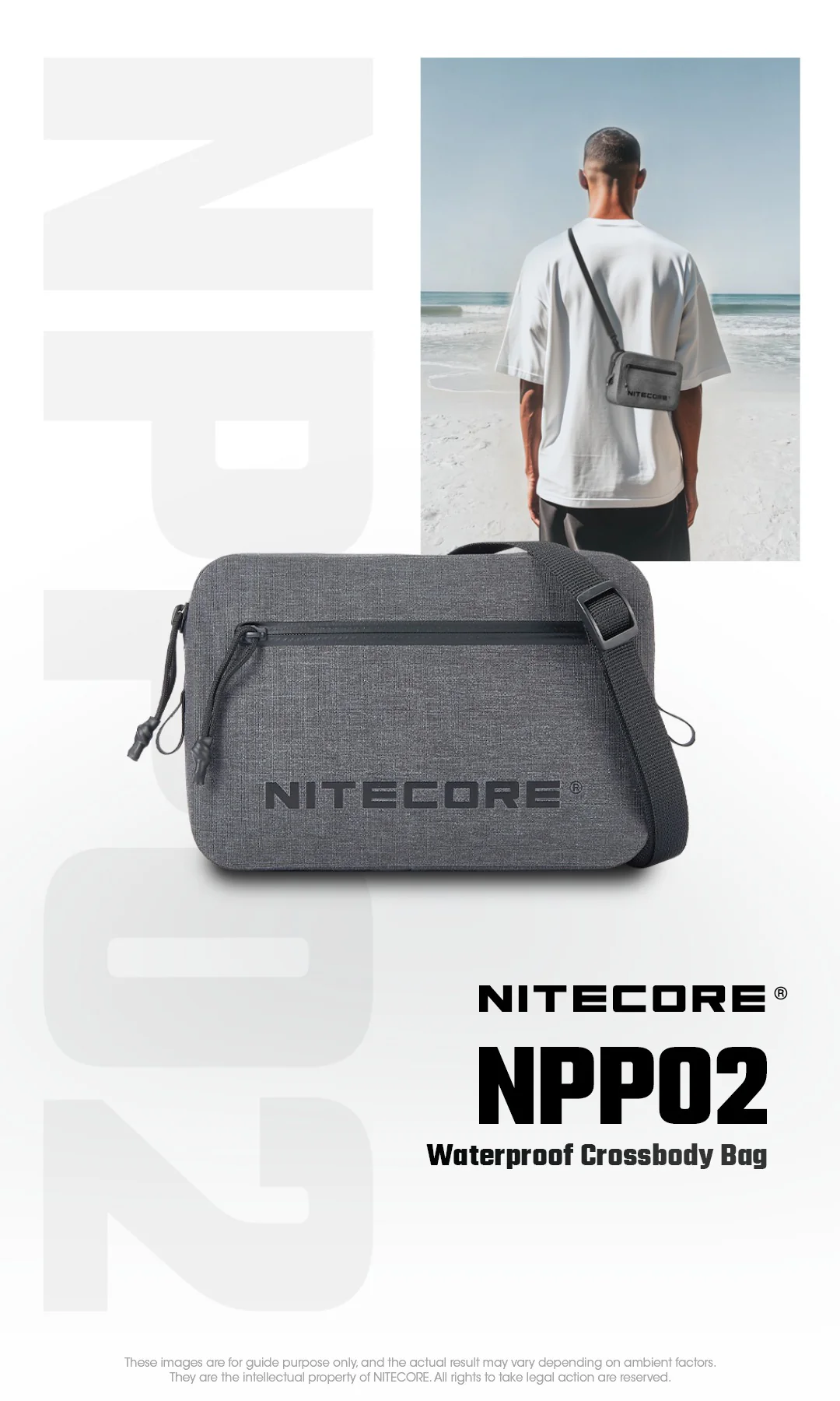 NPP02 - Waterproof Crossbody Bag 1.4L - Image 3