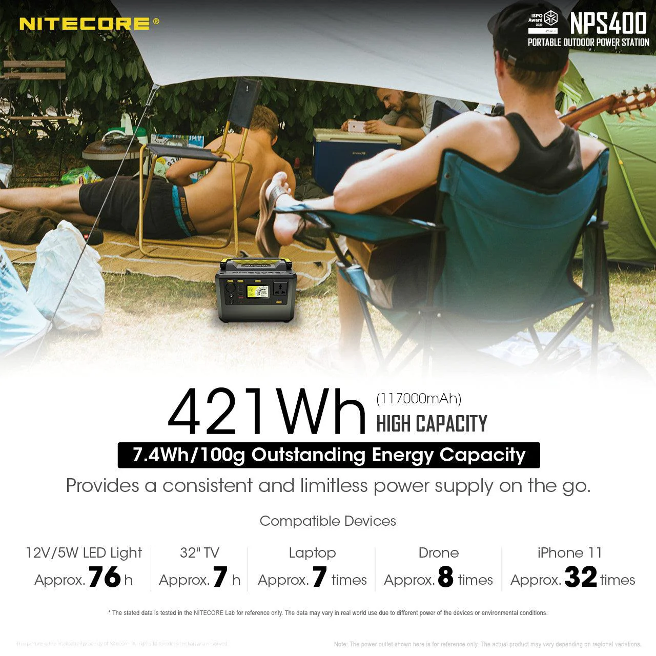 NPS400 (421Wh) Portable Power Station - Image 3
