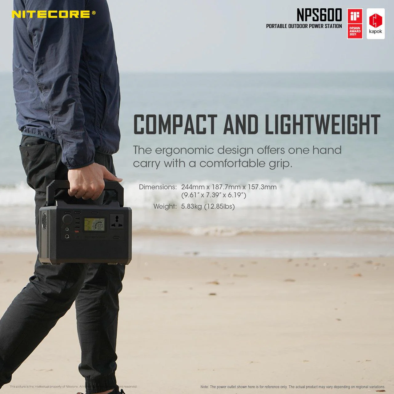 NPS600 (594Wh) Portable Power Station - Image 6