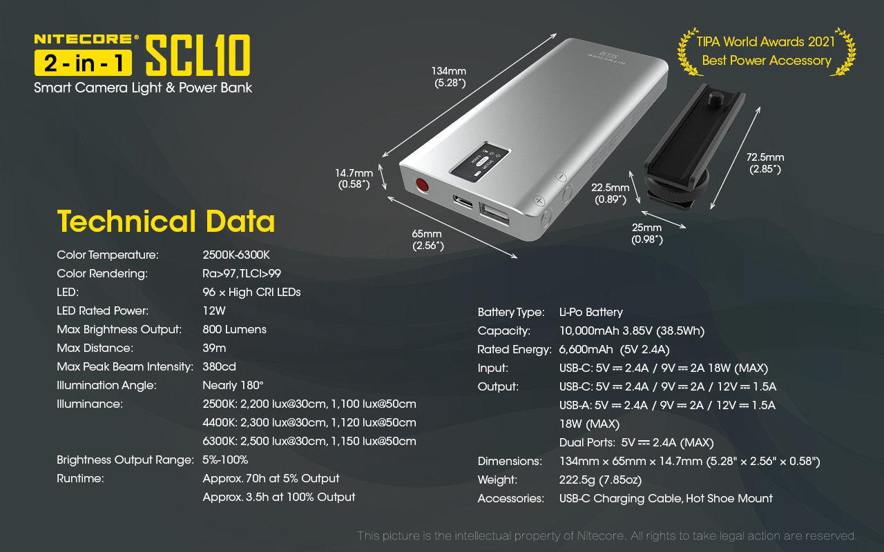 SCL10 - 2-in-1 Light & Power Bank (10,000mAh 18W) - Image 14