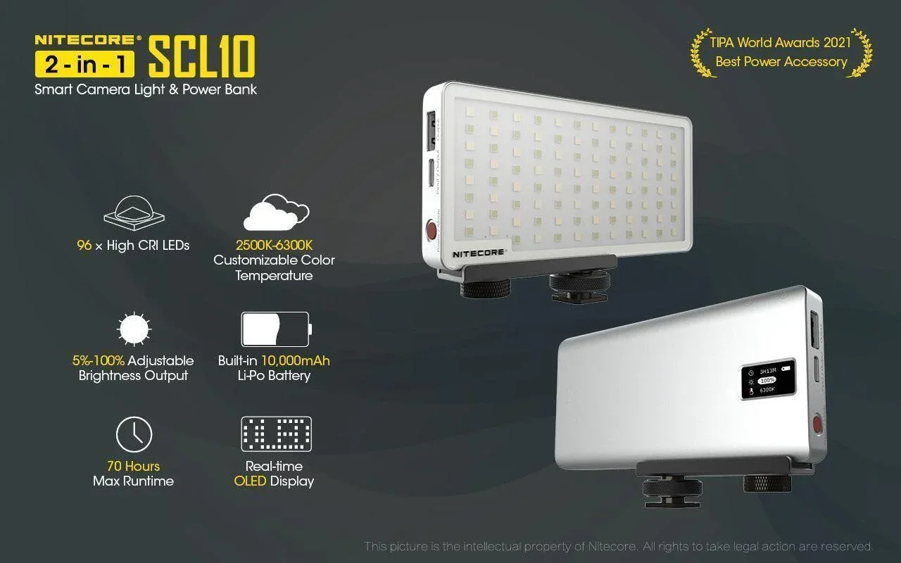 SCL10 - 2-in-1 Light & Power Bank (10,000mAh 18W) - Image 8