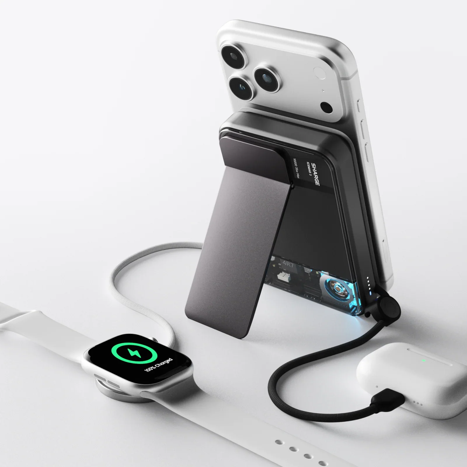 Sharge ICEMAG 3 (10,000mAh 3A 35W Qi2 Wireless) - Image 3