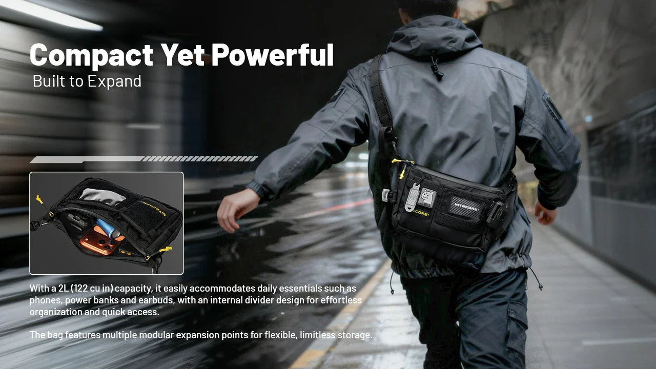 SLB08 Modular Sling Bag - 2L Capacity - Image 7