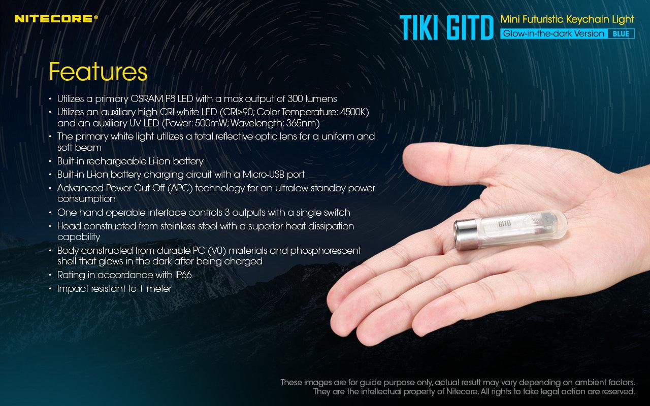 TIKI (BLUE Glow In The Dark) - 300 lumens - Image 24