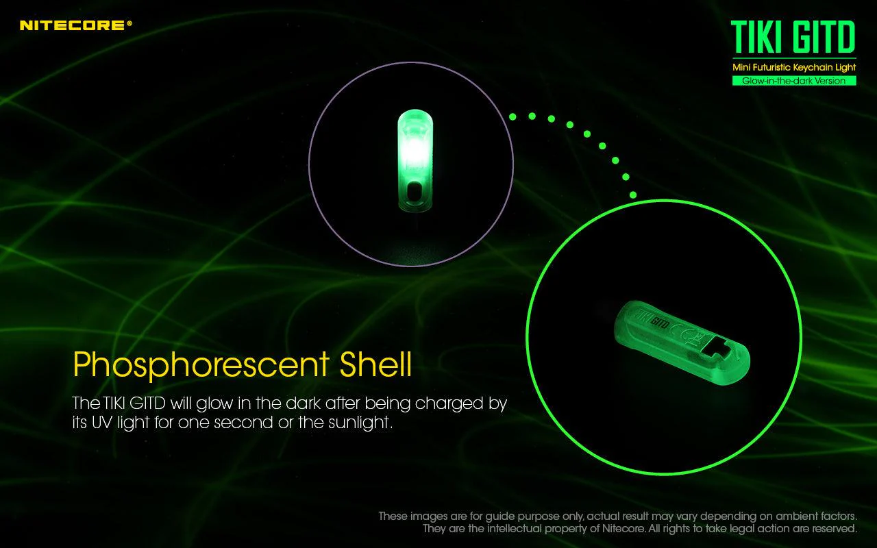 TIKI (GREEN Glow In The Dark) - 300 lumens - Image 3