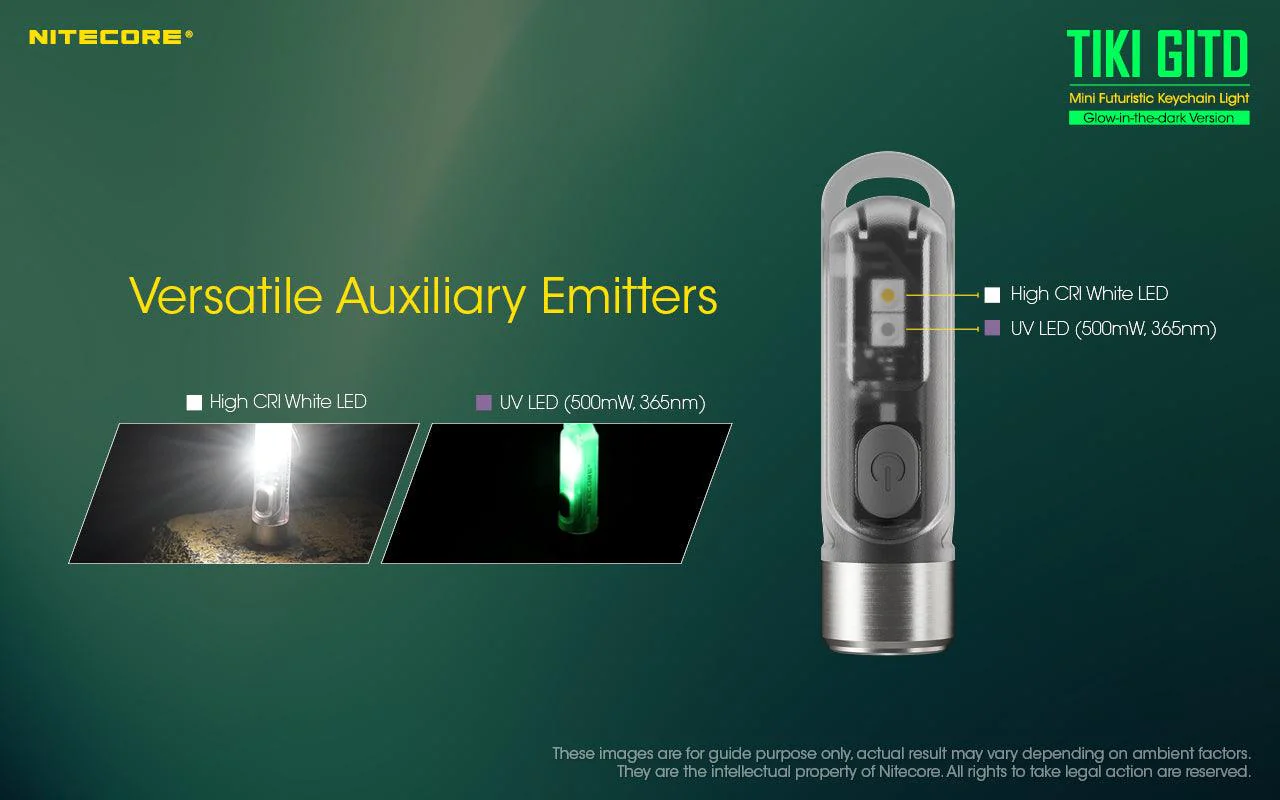 TIKI (GREEN Glow In The Dark) - 300 lumens - Image 7