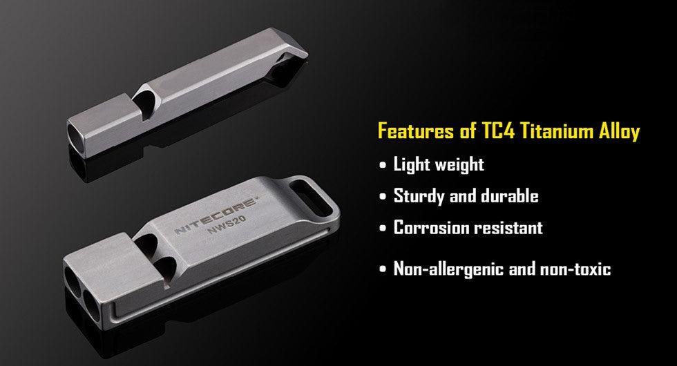 Titanium Whistle NWS10 - 120db - Image 4