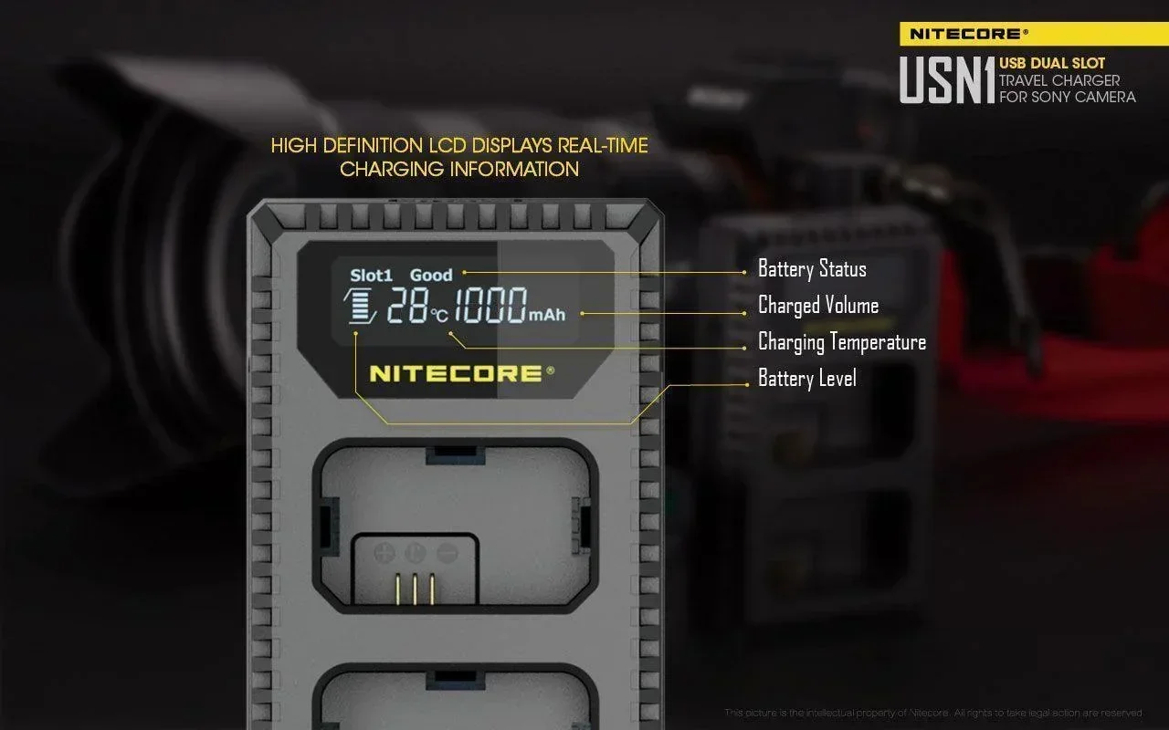 USN1 (Sony NP-FW50) Dual-Slot Battery Charger - Image 10